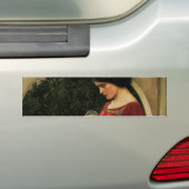 Crystal Ball Woman Waterhouse Painting Bumpersticker (Op auto)