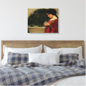 Crystal Ball Woman Waterhouse Painting Canvas Afdruk (Insitu (Slaapkamer))