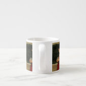 Crystal Ball Woman Waterhouse Painting Espresso Kop (Achterkant)