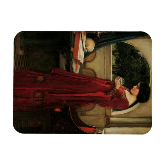 Crystal Ball Woman Waterhouse Painting Magneet (Horizontaal)