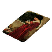 Crystal Ball Woman Waterhouse Painting Magneet (Linkerzijde)