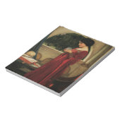 Crystal Ball Woman Waterhouse Painting Notitieblok (Linkerzijde)