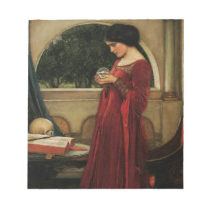 Crystal Ball Woman Waterhouse Painting Notitieblok