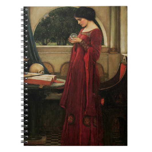 Crystal Ball Woman Waterhouse Painting Notitieboek (Voorkant)