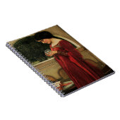 Crystal Ball Woman Waterhouse Painting Notitieboek (Rechterzijde)