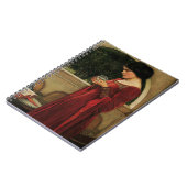 Crystal Ball Woman Waterhouse Painting Notitieboek (Linkerzijde)