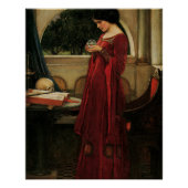 Crystal Ball Woman Waterhouse Painting Perfect Poster (Voorkant)