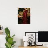 Crystal Ball Woman Waterhouse Painting Poster (Thuiskantoor)