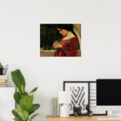 Crystal Ball Woman Waterhouse Painting Poster (Thuiskantoor)