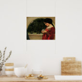 Crystal Ball Woman Waterhouse Painting Poster (Keuken)