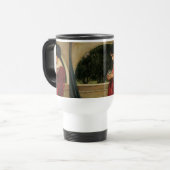 Crystal Ball Woman Waterhouse Painting Reisbeker (Voorkant links)