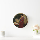Crystal Ball Woman Waterhouse Painting Ronde Klok (Huis)
