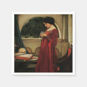 Crystal Ball Woman Waterhouse Painting Servet