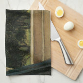 Crystal Ball Woman Waterhouse Painting Theedoek (Quarter Fold)