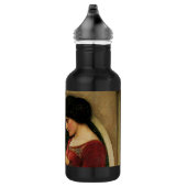 Crystal Ball Woman Waterhouse Painting Waterfles (Rechts)