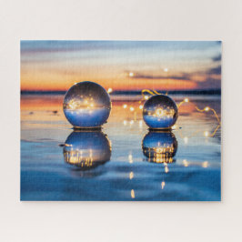 Crystal Balls Beach Sunset Legpuzzel