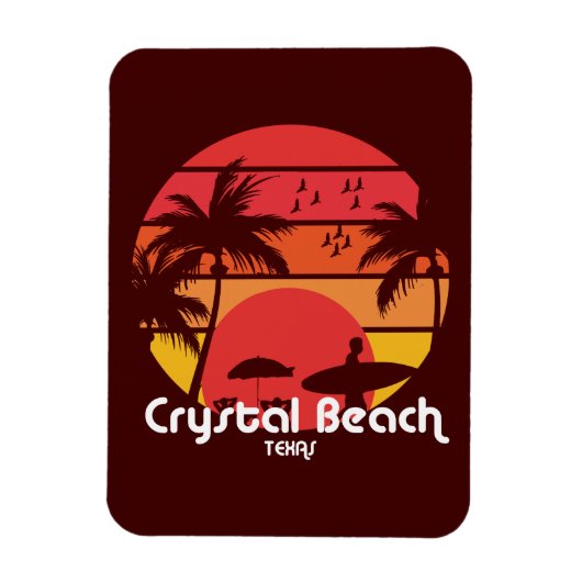 Crystal Beach Magneet (Verticaal)