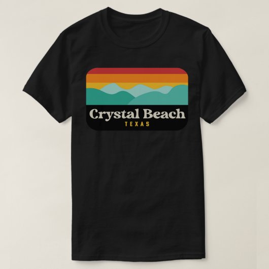 Crystal Beach Texas Bolivar Peninsula Vist T-shirt (Design voorkant)