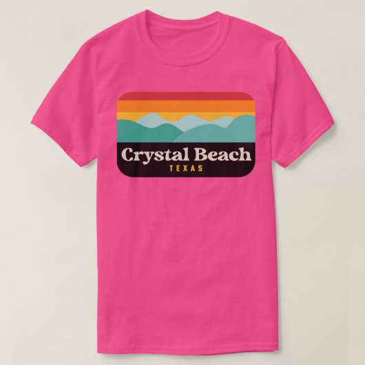 Crystal Beach Texas Bolivar Peninsula Vist T-shirt (Design voorkant)