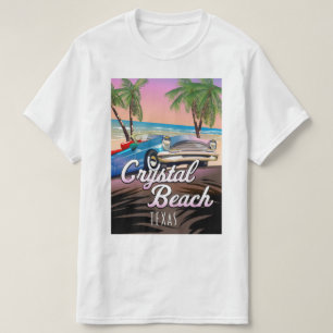Crystal Beach Texas reisposter T-shirt