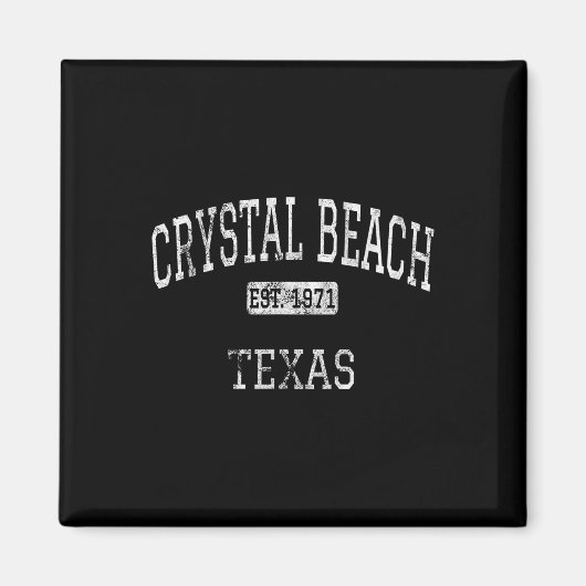 Crystal Beach Texas TX Magneet (Voorkant)