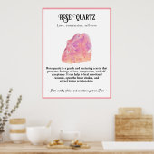 Crystal Betekenis Healing, Edelsteen, Spirituele W Poster (Keuken)