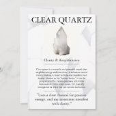 Crystal Betekenis Kaart - Clear Quartz (Voorkant)