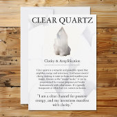 Crystal Betekenis Kaart - Clear Quartz