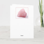 Crystal Betekenis Kaart - Roos Quartz (Achterkant)