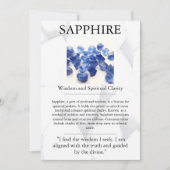 Crystal Betekenis Kaart - Sapphire (Voorkant)