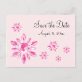 Crystal bewaart het Briefkaart Datum (roze) (Voorkant)