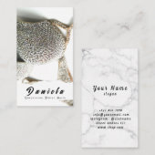 Crystal Bikini Fitness Competition Suits Women Bus Visitekaartje (Voorkant / Achterkant)