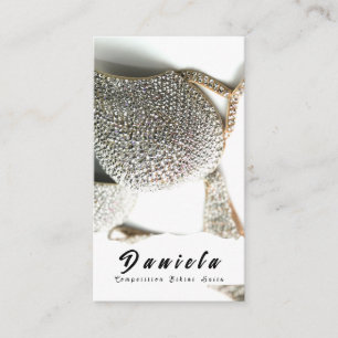 Crystal Bikini Fitness Competition Suits Women Bus Visitekaartje