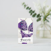 Crystal Bikini Fitness Competition Suits Women Bus Visitekaartje (Staand voorkant)