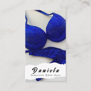 Crystal Bikini Fitness Competition Suits Women Visitekaartje