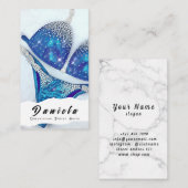 Crystal Bikini Fitness Competition Suits Women Visitekaartje (Voorkant / Achterkant)