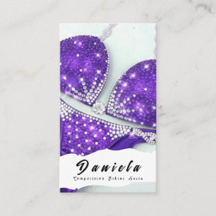 Crystal Bikini Fitness Competition Suits Women Visitekaartje