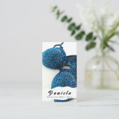 Crystal Bikini Fitness Competition Suits Women Visitekaartje (Staand voorkant)