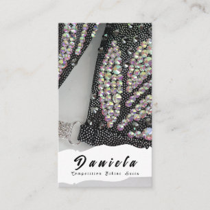 Crystal Bikini Fitness Competition Suits Women Visitekaartje