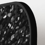 Crystal Black Bling Strass Pickleball Paddle (Links Detail)