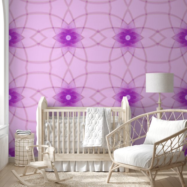 Crystal Bloom – Microscopische Fractale Kunst Behang (Kinderen)