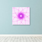 Crystal Bloom – Microscopische Fractale Kunst Canvas Afdruk (Insitu (Houten vloer))