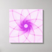 Crystal Bloom – Microscopische Fractale Kunst Canvas Afdruk (Voorkant)