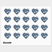 Crystal Blue Allure Hart Sticker (Vel)