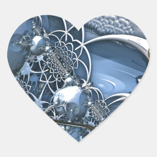 Crystal Blue Allure Hart Sticker
