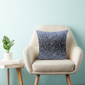 Crystal Blue Black achtergrond Cushion Pillow Kussen (Stoel)