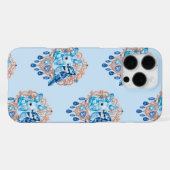 Crystal Blue Bunny and Blue Jay Heart iPhone Hoesje (Achterkant horizontaal)