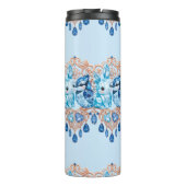 Crystal Blue Bunny and Blue Jay Heart Thermosbeker (Achterkant)