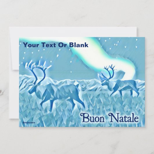 Crystal Blue Cariou - Buon Natale Kaart (Voorkant)