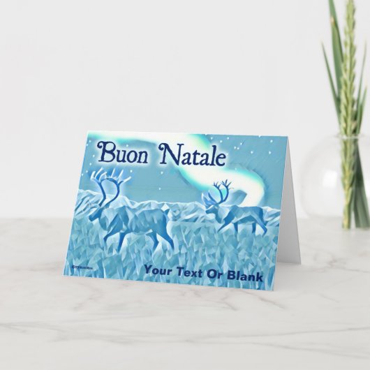 Crystal Blue Cariou - Buon Natale Kaart (Voorkant)